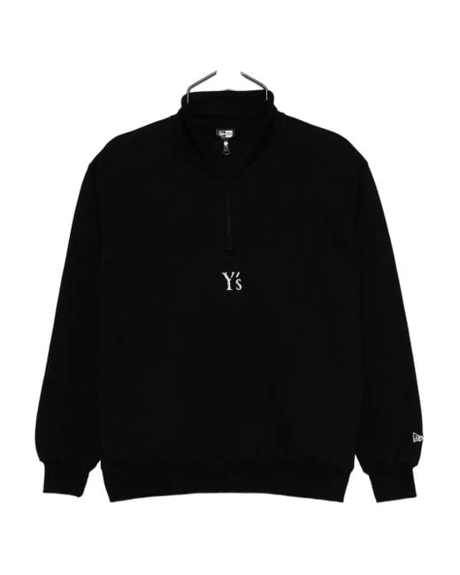 Y's Yohji Yamamoto X New Era Sweater Met Logoprint in het Black