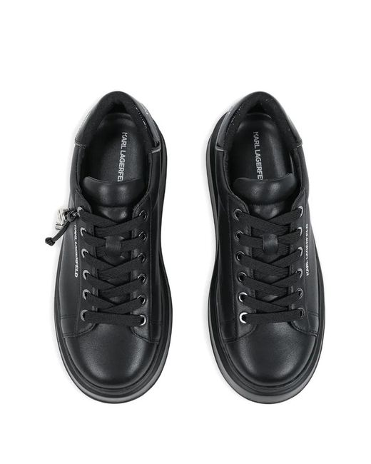 Karl Lagerfeld Black Baskets Anakapri Ikon À Breloque Et Plateforme