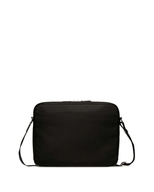 Bally Black Stripe-Detailing Briefcase for men