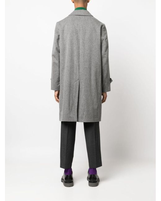 Manteau boutonné Didsbury en laine Mackintosh pour homme en coloris Gray