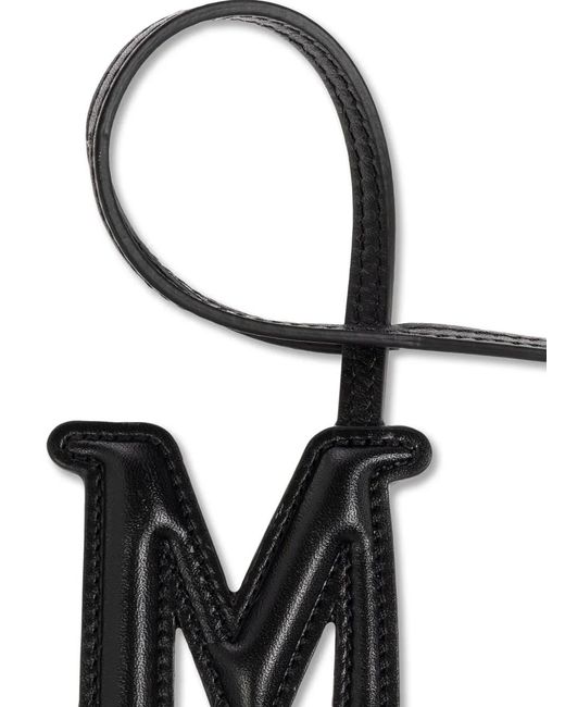 Max Mara White Logo Bag Charm