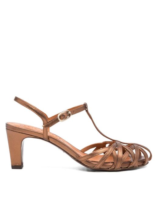 Chie Mihara Pink 70Mm Keiko Woven-Strap Pumps