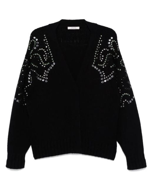 Dorothee Schumacher Black Embellished Statements Cardigan
