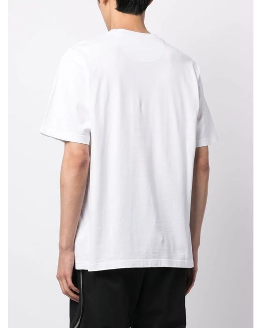 White Mountaineering White Logo-Print Cotton T-Shirt for men
