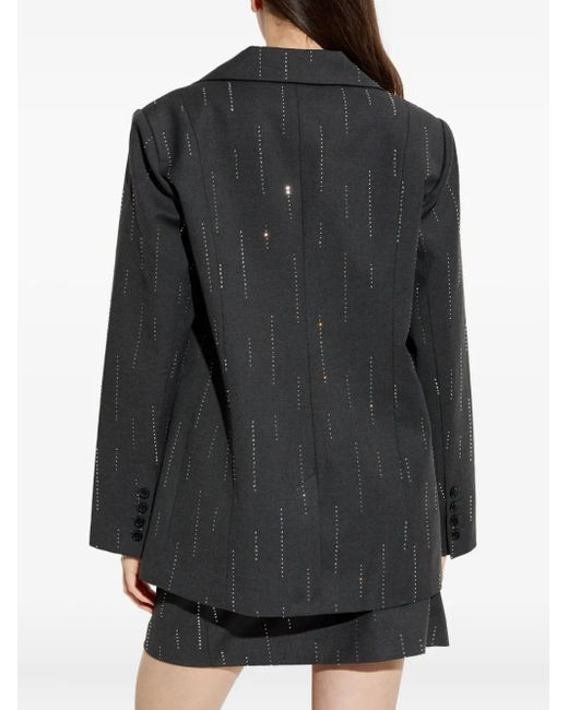 Gestuz Black Gzadira Embellished Button Blazer