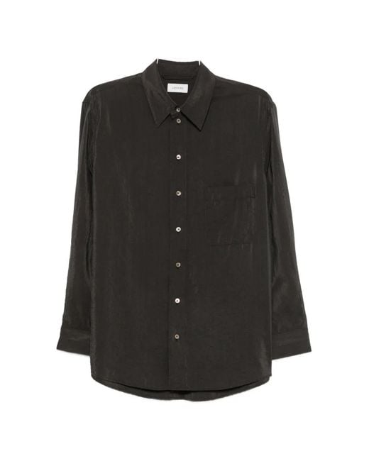 Lemaire Black Button-Down Long-Sleeve Shirt