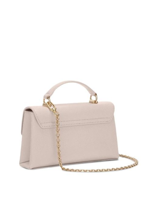 Furla Natural Mini Top-Handle Chain Bag