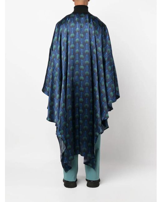 Chemise En Soie À Imprimé Géométrique OZWALD BOATENG en coloris Blue