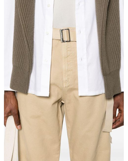 Jacquemus Le pantalon Marrone Workwear-Hose in Natural für Herren