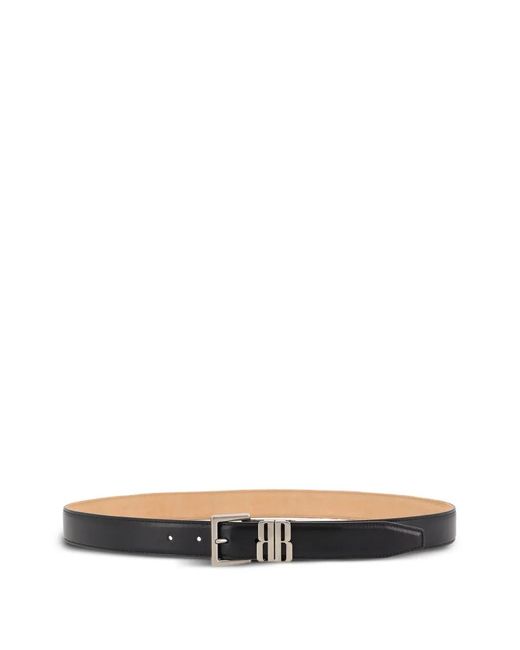 Balenciaga White Buckle Loop-Detail Belt for men