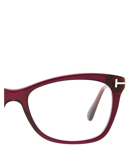 Tom Ford Pink Rectangle-Frame Glasses
