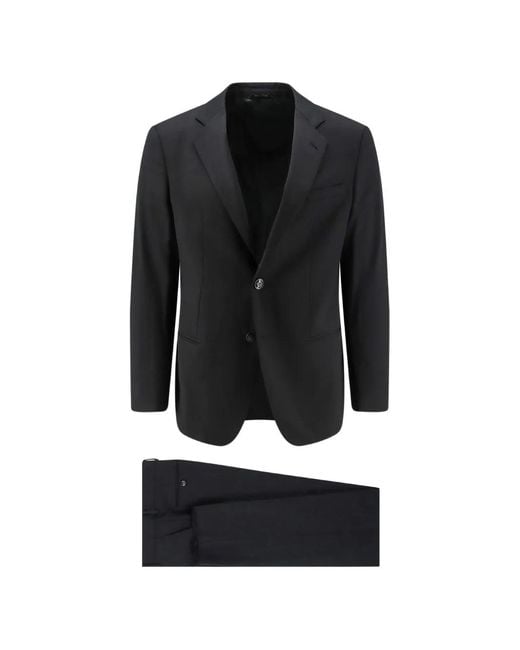 Giorgio Armani Black Single-Breasted Suit for men