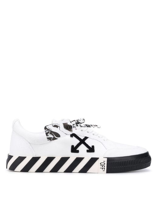 black low top sneakers off white