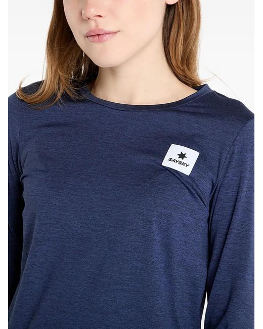 Saysky Blue Clean Pace Long-Sleeve T-Shirt