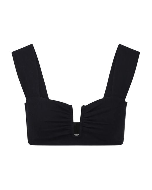 By Malene Birger Belira シャーリング ビキニトップ Black