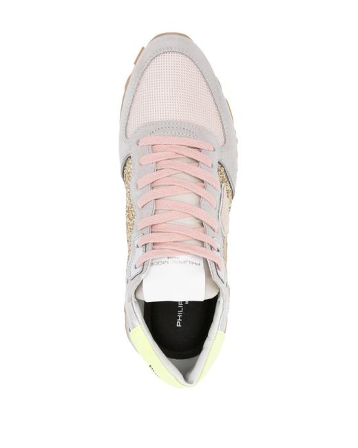Philippe Model White Tropez Haute Lace-up Sneakers