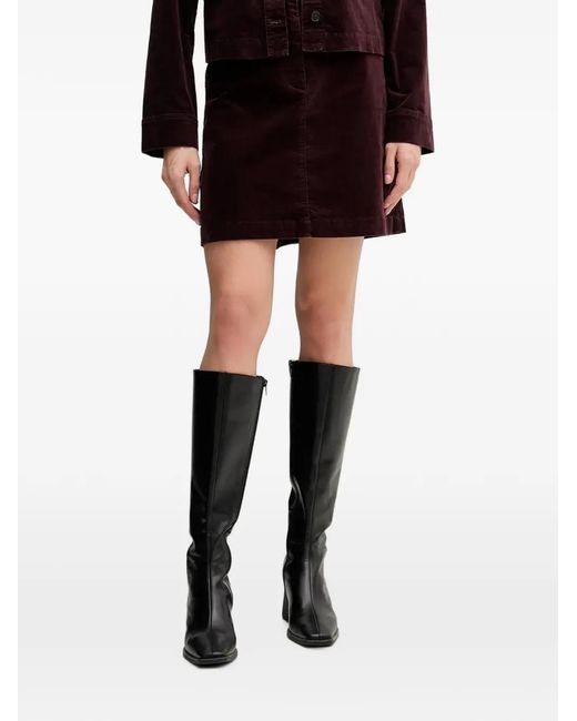 Marc O' Polo Black Corduroy A-Line Mini Skirt