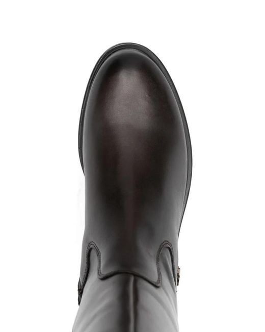 Keys Black Buckle Strap Boots