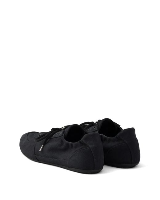 Prada Black Collapse Canvas Sneakers for men