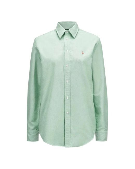 Polo Ralph Lauren Green Embroidered-Logo Shirt