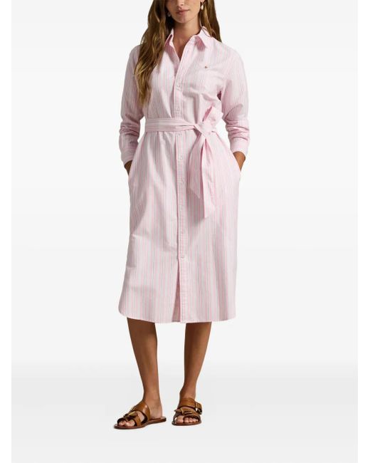 open lace back dress Ralph Lauren - Baby Girl Sleeveless Oxford Mesh Polo Dress With Embroidered  Hem, Carmel Pink