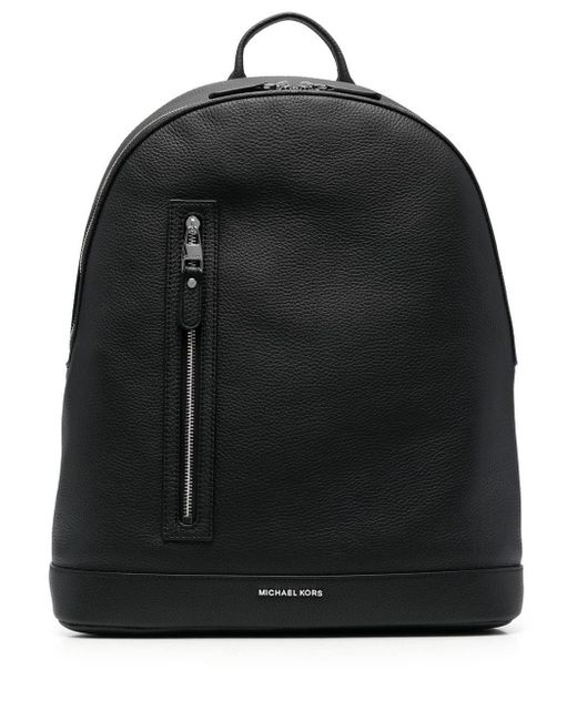 Michael Kors Hudson Slim Leather Backpack in Black for Men Lyst Canada