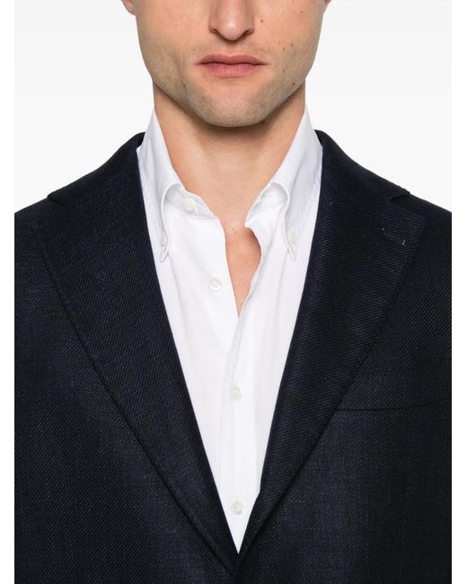 Eleventy Black Single-Breasted Suit for men