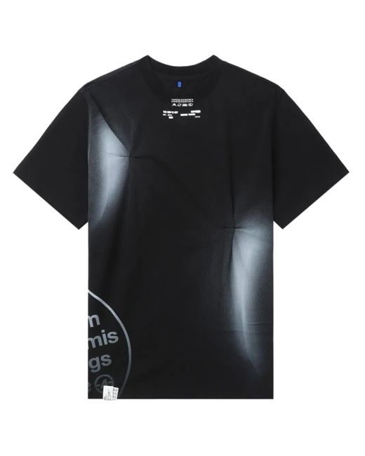 Adererror Black Nowia Spray-Paint T-Shirt