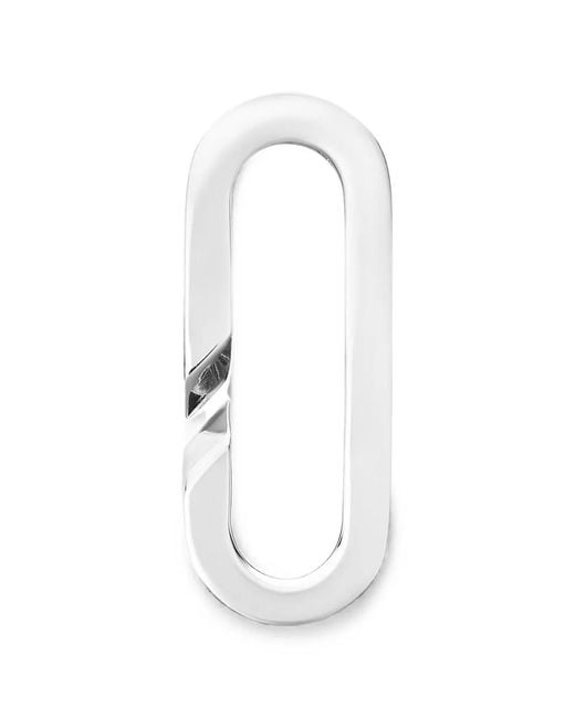 Bizzotto Gioielli White Open-Link Paperclip Pendant
