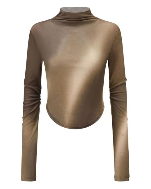 Oude Waag Tie-dye Top Brown