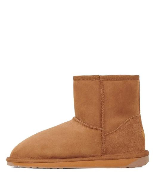 EMU Brown Stiefeletten mit Wildlederfutter