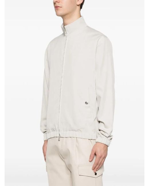 Eleventy White Full-Zip Jacket for men