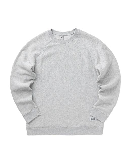 Sporty & Rich Gray Logo-Patch Sweatshirt