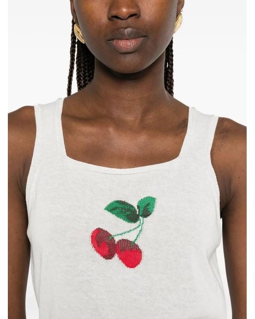 Twinset White Sleeveless Top