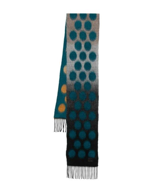 Paul Smith Green Scarf Anton Polka for men
