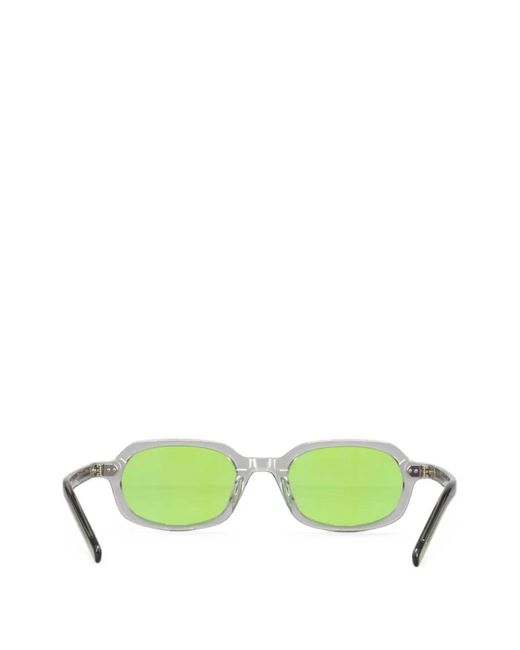 AKILA Green Psyche Rectangle-Frame Sunglasses