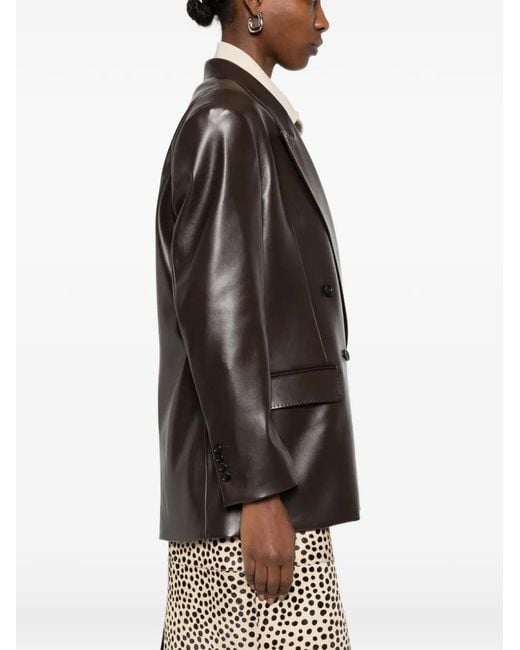 Eraldo Brown Double-Breasted Blazer