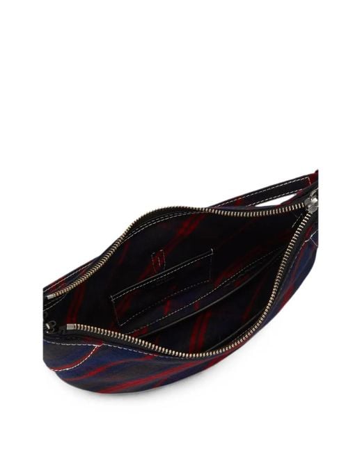 Polo Ralph Lauren Blue Tartan-Pattern Shoulder Bag
