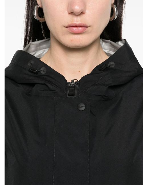 Herno Black Jacke mit Kapuze