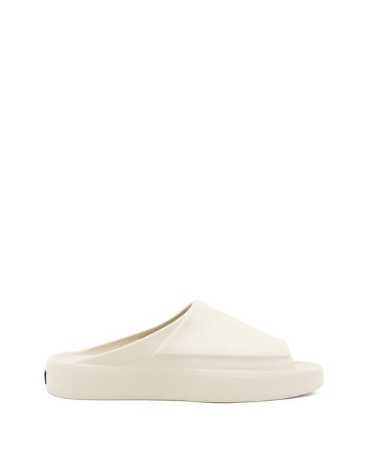 Fear Of God White Logo-Patch Slip-On Slippers for men