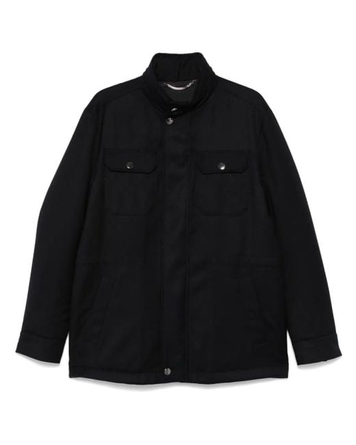 Canali Black Padded Jacket for men