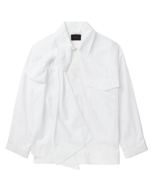 Simone Rocha White Bow-embellished Cotton Shirt for men