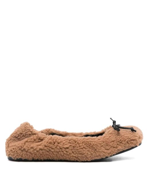 Vic Matié Brown Bow-Detail Flat