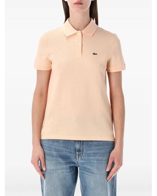 Lacoste Blue Logo-Detail Polo Top