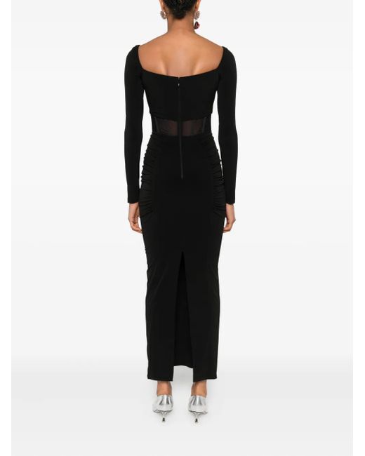 Robe À Manches Longues Nissa en coloris Black