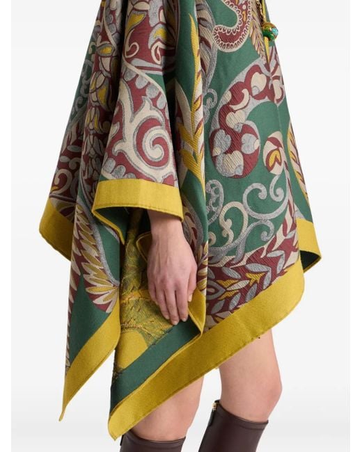 Etro ペイズリーケープ Yellow
