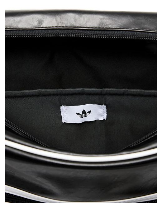 Adidas Black Logo-Print Shoulder Bag