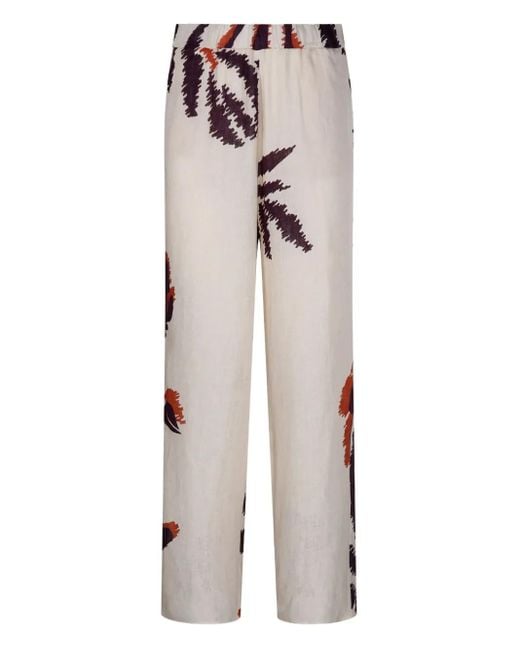 Pantalon En Lin JUAN DE DIOS en coloris White