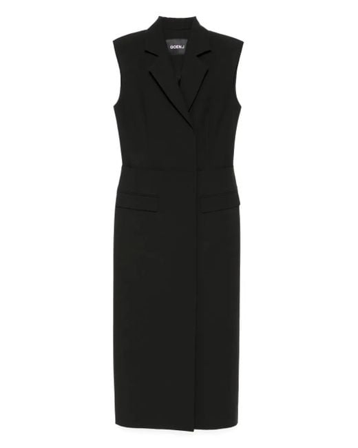 Goen.J Black Blazer Layered Panel Dress