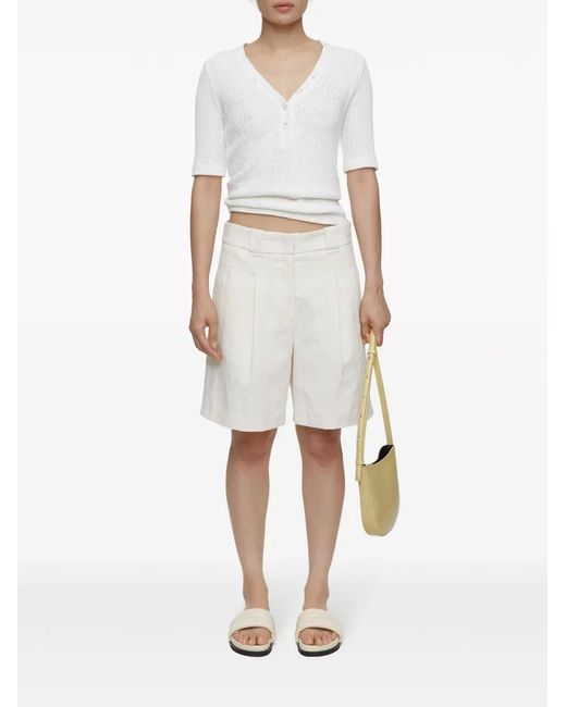 Closed White Ralphie Knee-Length Shorts